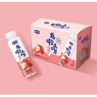 米啦嗦草莓西米露乳酸菌饮品420mlX15