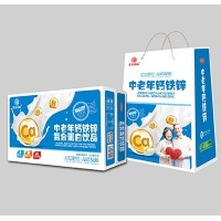 吉庆同福中老年钙铁锌蛋白饮品1x20盒标箱