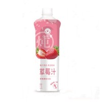 小浪漫炖草莓汁草莓果粒饮料1.2L