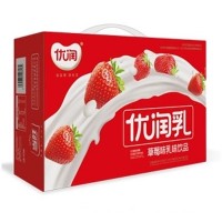 优润草莓味乳味饮品箱装