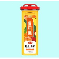 喜太郎一桶纤果橙汁+苹果复合果汁饮品1.5L