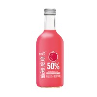 330ml爱说果语 复合乳酸菌玫瑰荔枝果汁饮料
