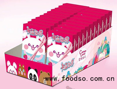 卡通世界草莓味装饰饼干盒装