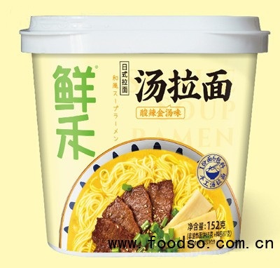 鲜禾日式汤拉面酸辣金汤味152克