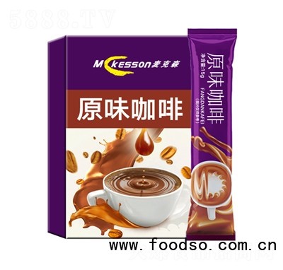 麦克森冲饮品固体饮料营养早餐招商代理原味咖啡三合一速溶咖啡
