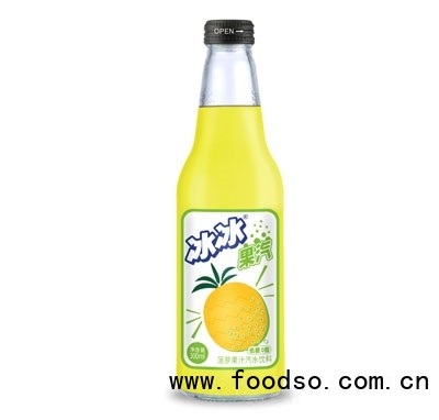 冰冰果汽菠萝果汁汽水饮料碳酸饮料夏季饮料