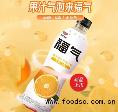 同福食品橙子果汁气泡饮料低糖新品上市饮品招商