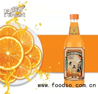 执着老上海汽水橙子味碳酸饮料招商