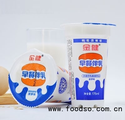 金健乳业早餐伴乳（菠萝味）乳酸菌饮品