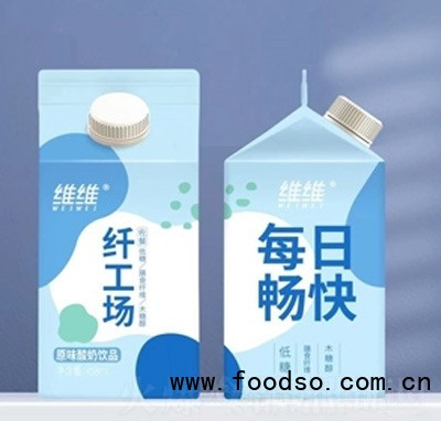 维维纤工场原味酸奶饮品458ml