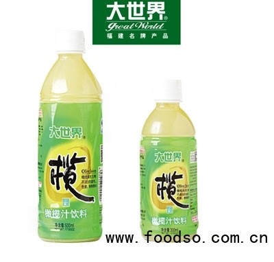 大世界橄榄汁果汁饮料夏季饮料300ml