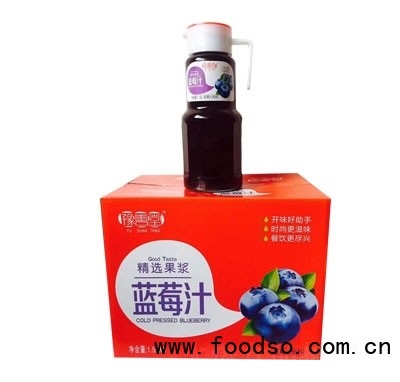 豫善堂蓝莓汁饮料1.5LX6瓶