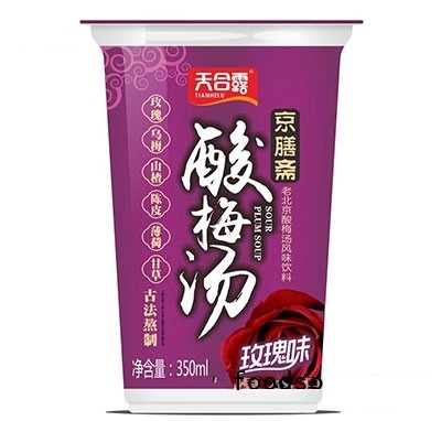 天合露京膳斋酸梅汤玫瑰味350ml