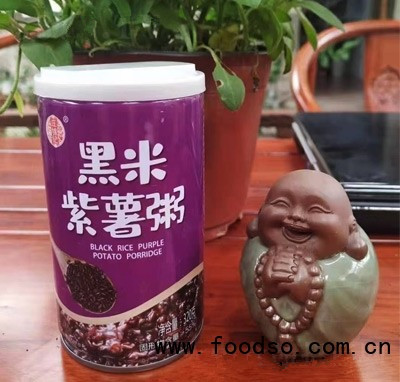 庄锦记黑米紫薯粥速食粥320g