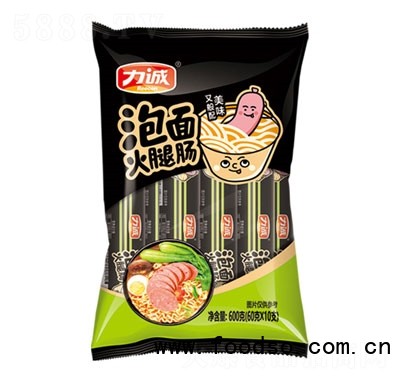 力诚240克泡面伙伴火腿肠
