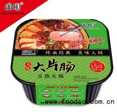 国圆大片肠自热火锅方便食品代理350克