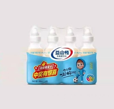 益启畅乳酸菌饮品招商代理批发200ml×4瓶儿童奶早餐奶