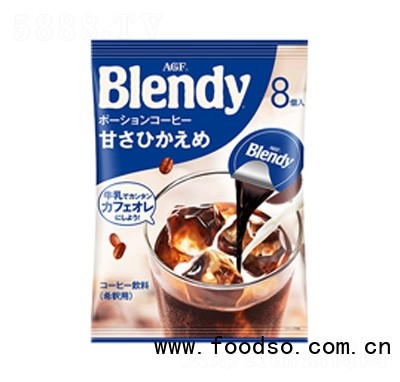 昊记日本进口AGF-blendy浓缩胶囊微甜咖啡速溶代餐冰咖啡饮料
