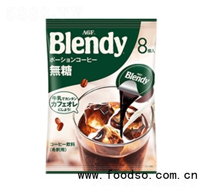 昊记日本进口AGF-blendy浓缩胶囊咖啡速溶代餐冰咖啡饮料