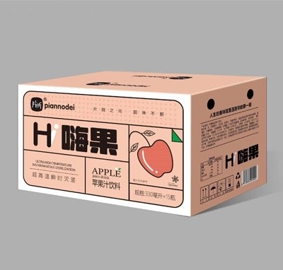 片断H嗨果苹果汁饮料330mlX15