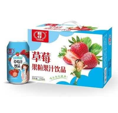 旺仔草莓果粒果汁饮品（箱装）
