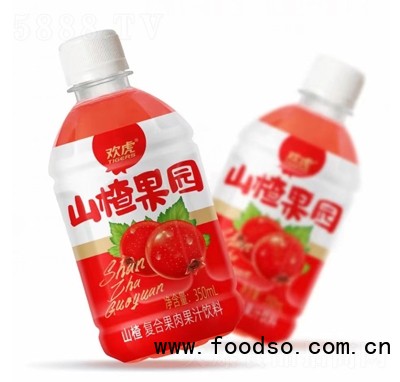 欢虎山楂果园山楂复合果肉果汁饮料350ml