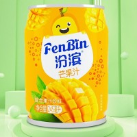汾滨芒果汁易拉罐装复合果汁饮料招商245ml