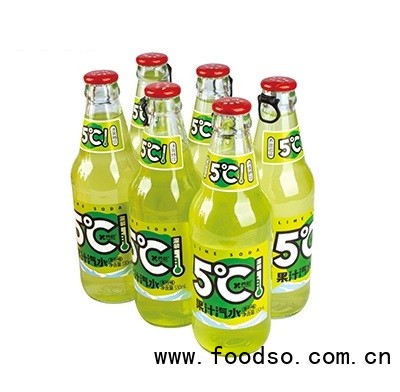 养歆5°C青柠味果汁汽水饮料330mlX6瓶