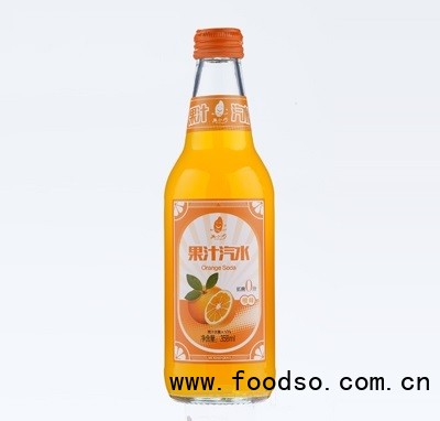 米小巧橙味果汁汽水358ml