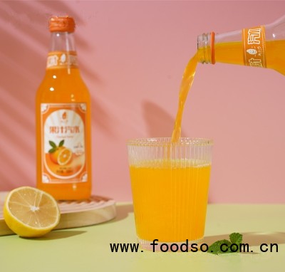 米小巧橙味果汁汽水358毫升