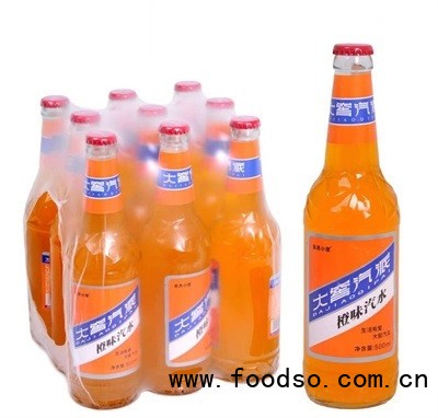 大窑汽派碳酸饮料橙味汽水玻璃瓶装