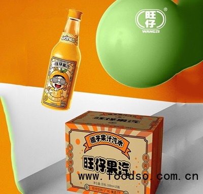 旺仔橘子果汁汽水358ml夏季饮品招商代理