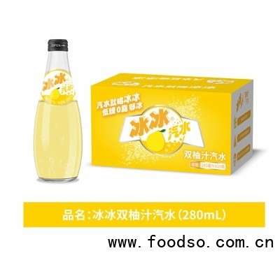 冰冰汽水双柚汁果汁汽水280ml×20瓶