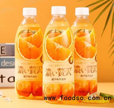 野岛橘子味气泡水（瓶）