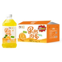 浩明果然肉多蜂蜜橙汁复合果汁饮料箱装招商1L×12瓶
