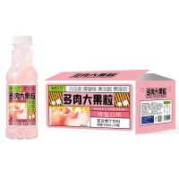 浩明元汽蜂蜜白桃多肉大果粒果汁饮料箱装招商420ml×24瓶