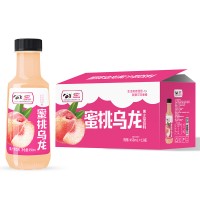 浩明蜜桃乌龙果汁饮料箱装招商450ml×15瓶