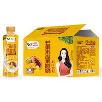 浩明芒果木瓜果粒奶乳味饮料箱装招商500ml×15瓶