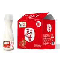 浩明芝士奶昔草莓果粒乳酸菌饮品箱装招商1.25L×6瓶