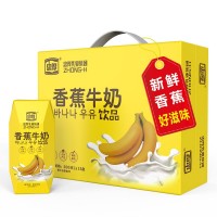 忠厚乳业香蕉牛奶200mlX12盒
