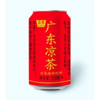 广东凉茶植物饮料招商310ml红罐凉茶华雄凉茶