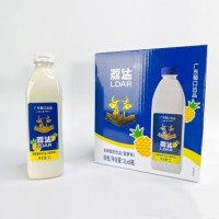 葡口荔达发酵酸奶饮品大瓶菠萝味1L×6