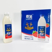 葡口荔达发酵酸奶饮品大瓶草莓味1L×6